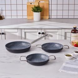 Karaca Biogranit Monet 3 Parça Tava Sahan Set Siyah