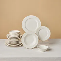 Karaca Forever Bone Dome 24 Parça 6 Kişilik Yemek Takımı
