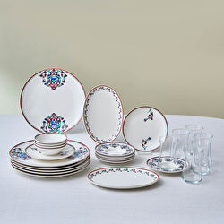 Karaca Forever Bone Nakkaş 26 Parça 6 Kişilik Kahvaltı Takımı