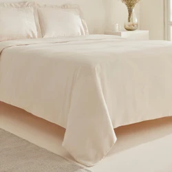 Karaca Home White Collection Felves %100 Pamuk King Size Nevresim Takımı Bej