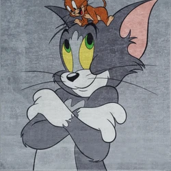 Kaşmir Halı Tom Ve Jerry Dekoratif Art Çocuk/Genç 100x150 cm