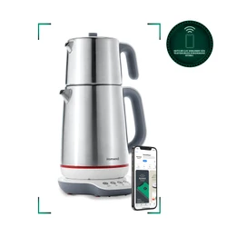 Homend Royaltea Smart 1790H Inox Konuşan Çay Makinesi (Wi-Fi)