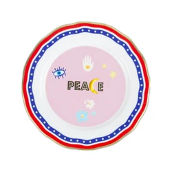 Baci Milano Mamma Mia “Peace” Yazılı Tabak 22 cm