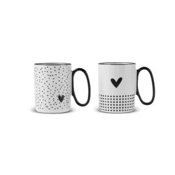 Karaca Amore Puantiyeli 2'li Mug 360 Ml_0