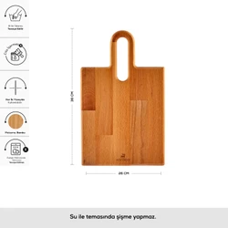 Karaca Urbanwood Rectangle Kesme Tahtası Large_0