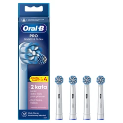 Oral B Sensitive Clean 4'lü Diş Fırçası Yedek Başlığı EB60 Beyaz