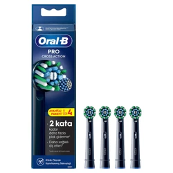 Oral - B Pro Cross Action 4'lü Diş Fırçası Yedek Başlığı EB50 Siyah