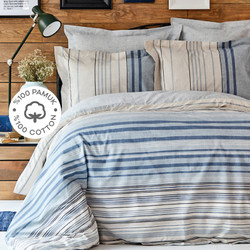 Karaca Home Aspen Mavi %100 Pamuk Tek Kişilik Nevresim Takımı