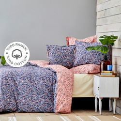 Karaca Home Sault İndigo Yavru Ağzı %100 Pamuk Çift Kişilik Nevresim Takımı
