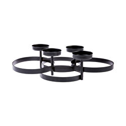 Karaca Home Circles Siyah Mumluk 39x22cm