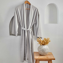 Karaca Home 4 Element Taş %100 Pamuk Kimono Sabahlık S/M Hava