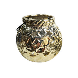 Karaca Home Star Mumluk Silver 10x9,8cm