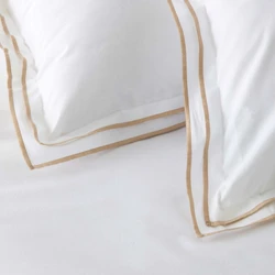 Karaca Home White Collection Victorie Percale Çift Kişilik Nevresim Takımı Pikolu Bej 