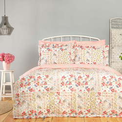 Karaca Home Bonita Pembe %100 Pamuk Çift Kişilik Complete Takım