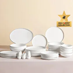 Karaca Red Carpet Collection Stream Bone Sunset 59 Parça 12 Kişilik Yemek Takımı Platin