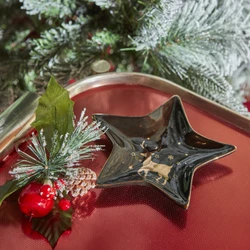 Karaca Home New Year Star Dekoratif Tabak 15 cm