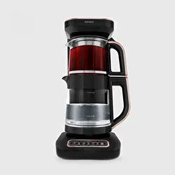 Karaca Çaysever Robotea Pro Connect 4 in 1 Konuşan Cam Çay Makinesi Silver