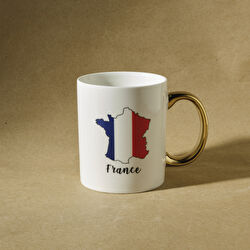 Karaca Ülkeler ve Bayraklar Fransa Kupa 350 Ml