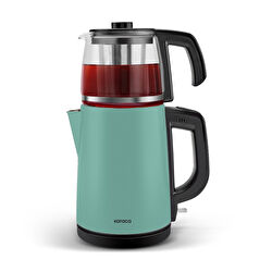 Karaca Tea Glass 2 in 1 Çelik Çay Makinesi ve Kettle Kırmızı