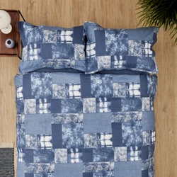 Karaca Home Denim Patch Tek Kişilik Nevresim Takımı Mavi 