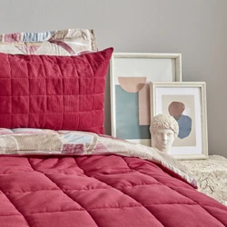 Karaca Home Lydia Çift Kişilik Stripe Comfort Set Bordo