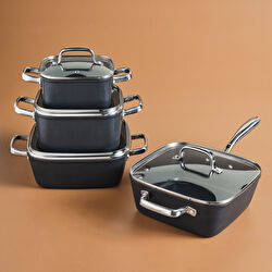 Karaca Biodiamond Master Quattro İndüksiyon Tabanlı 8 Parça Tencere Seti