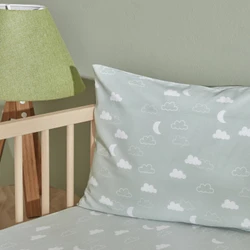 Karaca Home Bebek Cloudy Yastık Çarşaf Set Mint