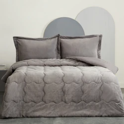 Karaca Home Çift Kişilik Viny Soft Dream Comfort Set Antrasit