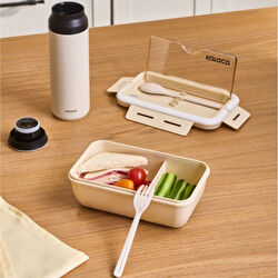 Karaca Fusca Çatal Kaşıklı Lunch Box Krem