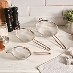 Karaca Ruby Red 3 Parça Paslanmaz Süzgeç Seti