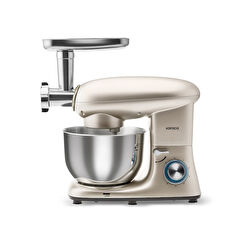 Karaca Multichef Kıyma Çekme /Sucuk-Sosis/İçli Köfte Aparatlı Hamur Yoğurma Makinesi Antrasit 1900W 5,5L