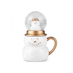 Karaca New Year Yılbaşı Kar Küresi Snowman Kupa 350 Ml