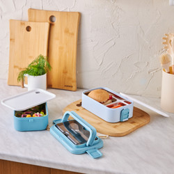 Karaca Puga Çatal Kaşıklı Lunch Box 700 Ml Mavi