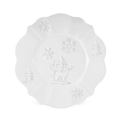 Karaca New Year Yılbaşı Pasta Tabağı 24 Cm Beyaz 