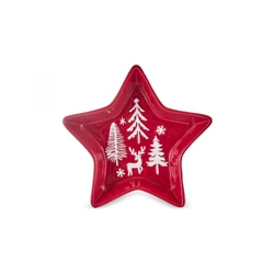 Karaca New Year Yılbaşı Star Çerezlik 18 Cm Kırmızı 