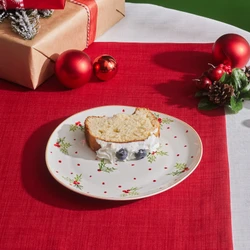 Karaca New Year Yılbaşı Red Dot Pasta Tabağı 20,5 Cm