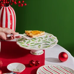 Karaca New Year Yılbaşı Kokina Kek Standı ve Spatula 25,5 Cm 