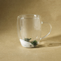 Karaca New Year Yılbaşı Snow Kulplu Borosilikat Kupa 340 Ml 