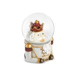 Karaca New Year Yılbaşı Nutcracker Kar Küresi 4,6 x 6,4 cm Gri