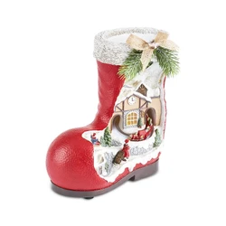 Karaca New Year Yılbaşı Boots Hareketli Müzik Kutusu 22x11x22,5 cm