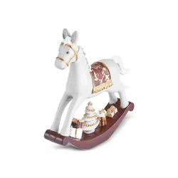 Karaca New Year Yılbaşı Rocking Horse Obje 18 x 4 x 18 cm