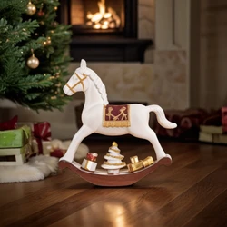 Karaca New Year Yılbaşı Rocking Horse Obje 18 x 4 x 18 cm