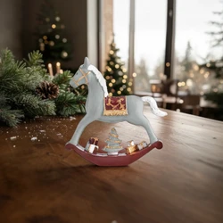 Karaca New Year Yılbaşı Rocking Horse Obje 18 x 4 x 18 cm