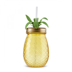 Karaca Ananas Transparent Pipetli Su Şişesi 550 Ml