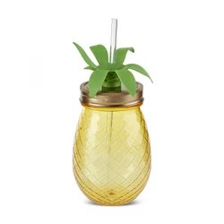 Karaca Ananas Transparent Pipetli Su Şişesi 550 Ml