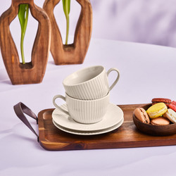 Karaca Seashell 2 Kişilik Çay Fincanı 200 Ml Beyaz