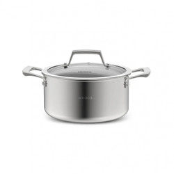 Karaca Plasma Steel 3Ply İndüksiyon Tabanlı Çelik Tencere 24 Cm