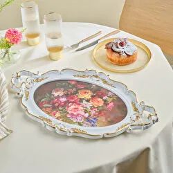 Karaca Barok Oval Tepsi 47 Cm