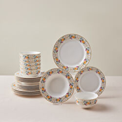 Karaca Forever Bone Viyan 24 Parça 6 Kişilik Yemek Takımı