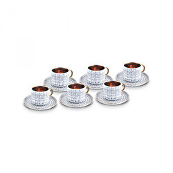 Karaca Braid 6 Kişilik Kahve Fincanı 100 Ml